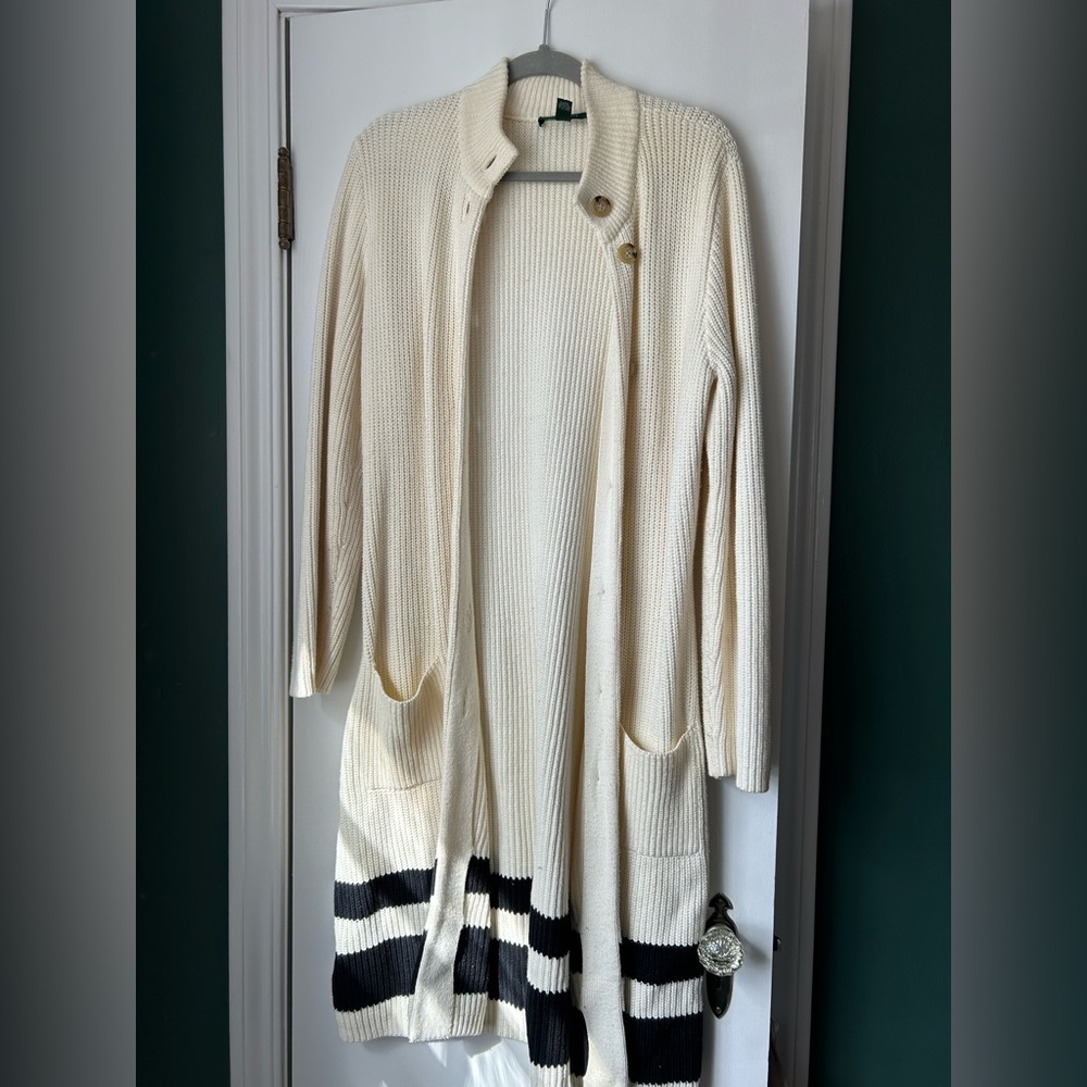 Lauren Ralph Lauren thick long cotton cardigan